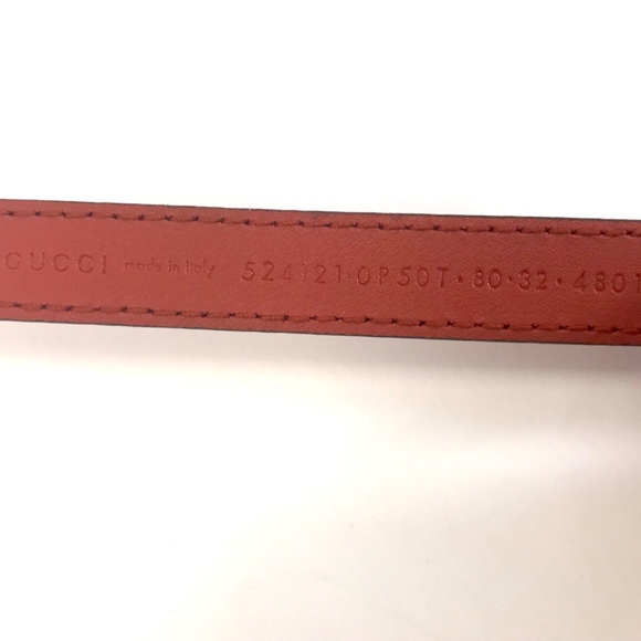 Gucci Patent Leather with Gucci Print Buckle 80 32 main image 5